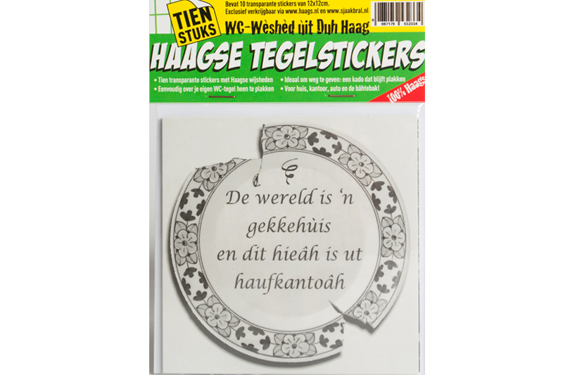 Haagse WC-Tegelstickers (10 stuks)